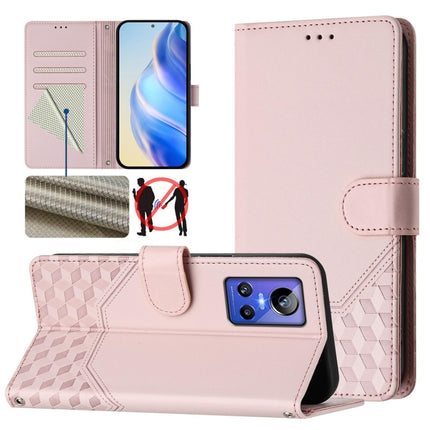 Honeycomb Embossing RFID Leather Phone Case, For Realme 9 Pro+ 5G / 9 4G Global, For Realme GT Neo 3, For Realme 9 Pro 5G Global, For Realme C21Y