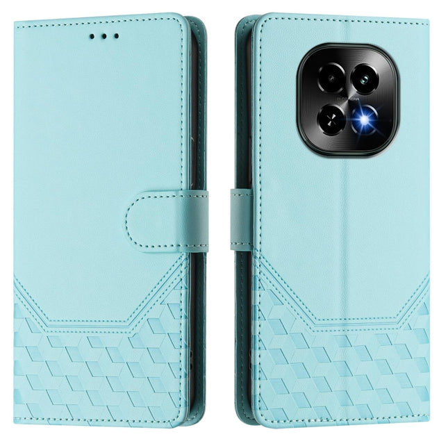 Honeycomb Embossing RFID Leather Phone Case, For Realme C63 5G Global, For Realme Note 60 4G Global / C61 India, For Realme 13+ 5G Global, For Realme 13 Pro 5G / 13 Pro+ 5G