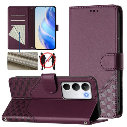Honeycomb Embossing RFID Leather Phone Case, For Realme P4 5G, For Realme 15T 5G Global, For Realme 15 / 15 Pro 5G Global, For Realme C71 4G Global
