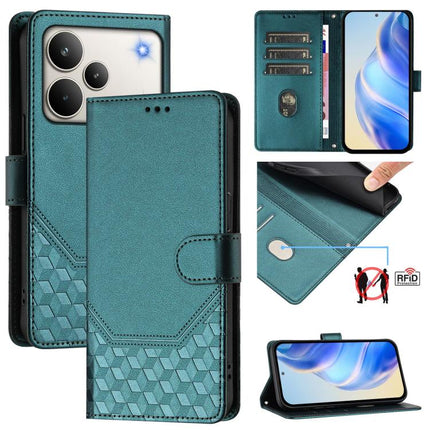 Honeycomb Embossing RFID Leather Phone Case, For Realme 16 Pro 5G Global, For Realme C71 4G India / Note 70 4G, For Realme C85 5G / 15x 5G India, For Realme P4 Pro 5G