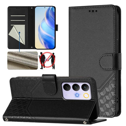 Honeycomb Embossing RFID Leather Phone Case, For Realme 16 Pro 5G Global, For Realme C71 4G India / Note 70 4G, For Realme C85 5G / 15x 5G India, For Realme P4 Pro 5G