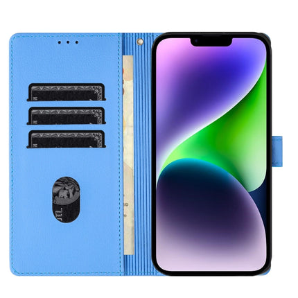 Cartoon Elephant Embossed Leather Phone Case, For iPhone 14 Plus, For iPhone 14, For iPhone 14 Pro, For iPhone 14 Pro Max