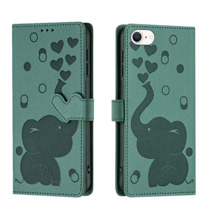 Cartoon Elephant Embossed Leather Phone Case, For iPhone SE 2022 / 2020, For iPhone 13 Pro Max, For iPhone 13 Pro, For iPhone 13