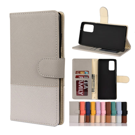 Color Splicing Horizontal Flip Leather Case with Holder & Card Slots & Wallet & Photo Frame, For Samsung Galaxy Note20, For Samsung Galaxy Note20 Ultra