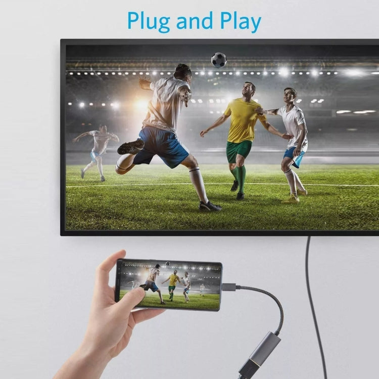 Type-C to HDMI 4K HD Projection Conversion Cable, Type-C to HDMI 4K