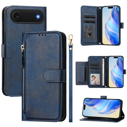 Multi-Card Slots Zipper Wallet Leather Phone Case, For iPhone Air, For iPhone 16 Pro Max, For iPhone 16 Pro, For iPhone 16 Plus