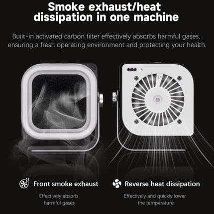 TBK F001 3 in 1 Smoking & UV Curing & Filtration Smoke Exhaust Multifunctional Fan, TBK F001