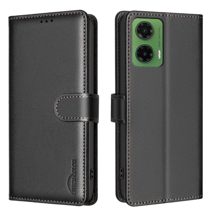 Litchi Texture RFID Anti-theft Leather Phone Case, For Motorola Moto G15, For Motorola Moto G75 5G, For Motorola Moto G35, For Motorola Moto G55