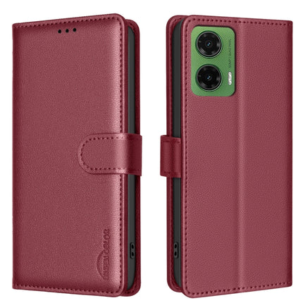 Litchi Texture RFID Anti-theft Leather Phone Case, For Motorola Moto G15, For Motorola Moto G75 5G, For Motorola Moto G35, For Motorola Moto G55