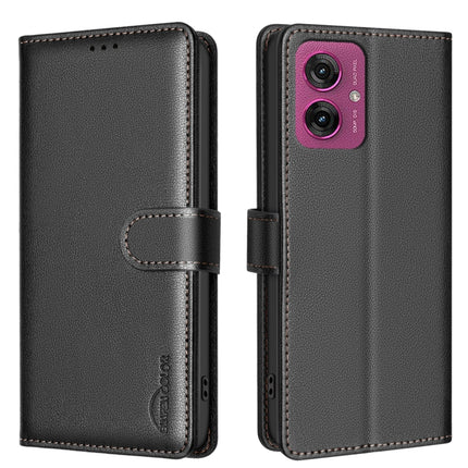 Litchi Texture RFID Anti-theft Leather Phone Case, For Motorola Moto G15, For Motorola Moto G75 5G, For Motorola Moto G35, For Motorola Moto G55
