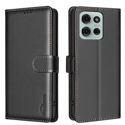 Litchi Texture RFID Anti-theft Leather Phone Case, For Motorola Moto G15, For Motorola Moto G75 5G, For Motorola Moto G35, For Motorola Moto G55