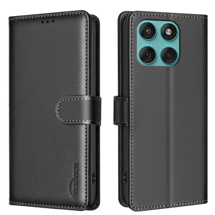 Litchi Texture RFID Anti-theft Leather Phone Case, For Motorola Moto G56 5G, For Motorola Edge 60 Pro, For Motorola Edge 60 Fusion, For Motorola Moto G05