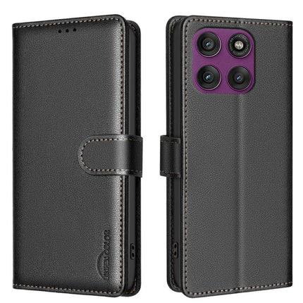 Litchi Texture RFID Anti-theft Leather Phone Case, For Motorola Moto G56 5G, For Motorola Edge 60 Pro, For Motorola Edge 60 Fusion, For Motorola Moto G05