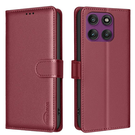 Litchi Texture RFID Anti-theft Leather Phone Case, For Motorola Moto G56 5G, For Motorola Edge 60 Pro, For Motorola Edge 60 Fusion, For Motorola Moto G05