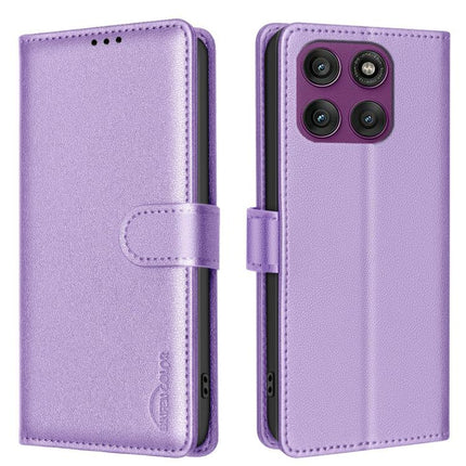 Litchi Texture RFID Anti-theft Leather Phone Case, For Motorola Moto G56 5G, For Motorola Edge 60 Pro, For Motorola Edge 60 Fusion, For Motorola Moto G05