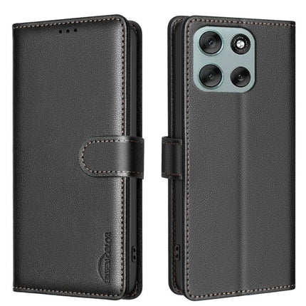 Litchi Texture RFID Anti-theft Leather Phone Case, For Motorola Moto G56 5G, For Motorola Edge 60 Pro, For Motorola Edge 60 Fusion, For Motorola Moto G05