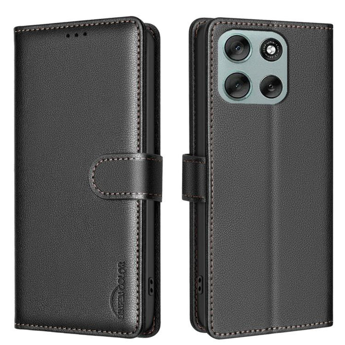 Litchi Texture RFID Anti-theft Leather Phone Case, For Motorola Moto G56 5G, For Motorola Edge 60 Pro, For Motorola Edge 60 Fusion, For Motorola Moto G05