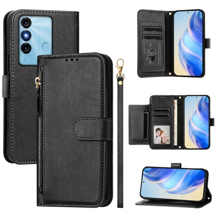 Multi-Card Slots Zipper Wallet Leather Phone Case, For Itel P40, For Itel P38, For Itel S17 S661W / Vision 3, For Itel A48