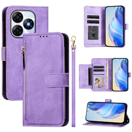 Multi-Card Slots Zipper Wallet Leather Phone Case, For Itel P55+, For Itel P55 4G, For Itel A05s, For Itel A70