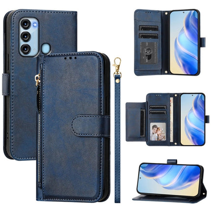 Multi-Card Slots Zipper Wallet Leather Phone Case, For Itel P40, For Itel P38, For Itel S17 S661W / Vision 3, For Itel A48