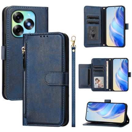 Multi-Card Slots Zipper Wallet Leather Phone Case, For Itel A60 / A60s, For Itel S23+, For Itel S23, For Itel S18 / Vision 5