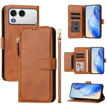 Multi-Card Slots Zipper Wallet Leather Phone Case, For Itel A200 4G / A200+ 4G, For Itel A95 5G, For Itel A90, For Itel City 100