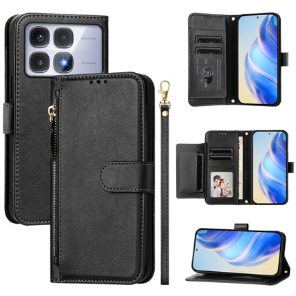 Multi-Card Slots Zipper Wallet Leather Phone Case, For Redmi Note 14 5G, For Redmi 14C 4G, For Redmi K70 Ultra 5G, For Redmi 13 5G / 4G Global
