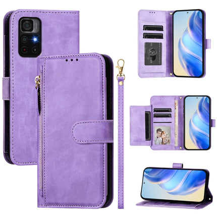 Multi-Card Slots Zipper Wallet Leather Phone Case, For Redmi Note 11S 5G, For Redmi 10A / 9C, For Redmi 10 2022 / 2021, For Redmi K40 / K40 Pro
