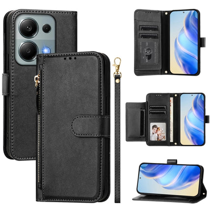 Multi-Card Slots Zipper Wallet Leather Phone Case, For Redmi A3 4G Global / A3X 4G, For Redmi Note 13 Pro 4G Global, For Redmi Note 13 4G Global, For Redmi Note 13 Pro 5G Global