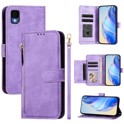 Multi-Card Slots Zipper Wallet Leather Phone Case, For TCL 30T T603DL, For TCL 30 Z T602DL, For TCL 30 4G / 5G / TCL 30+, For TCL 30 SE