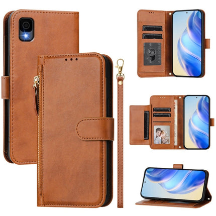 Multi-Card Slots Zipper Wallet Leather Phone Case, For TCL 30T T603DL, For TCL 30 Z T602DL, For TCL 30 4G / 5G / TCL 30+, For TCL 30 SE