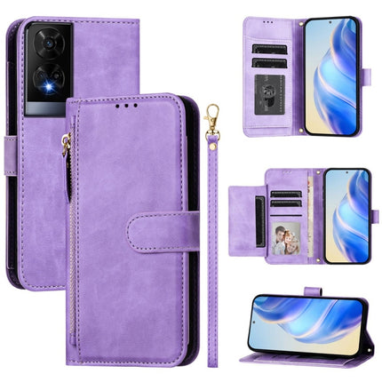 Multi-Card Slots Zipper Wallet Leather Phone Case, For TCL 201, For TCL 50 XL 5G, For TCL 50 XE, For TCL 50 SE