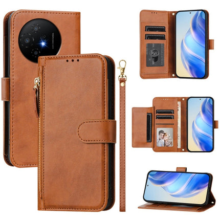 Multi-Card Slots Zipper Wallet Leather Phone Case, For TCL 201, For TCL 50 XL 5G, For TCL 50 XE, For TCL 50 SE