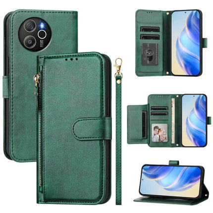 Multi-Card Slots Zipper Wallet Leather Phone Case, For Blackview Wave 6C, For Blackview Shark 8 / Oscal Tiger 12, For Blackview A52 / A52 Pro, For Blackview A53