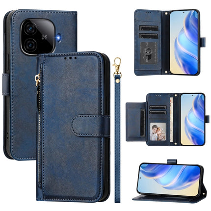 Multi-Card Slots Zipper Wallet Leather Phone Case, For vivo Y03 4G Global / Y18 4G, For vivo Y38 5G / Y200i / T3x Global, For vivo iQOO Z9x, For vivo iQOO Z9 / Z9 Turbo
