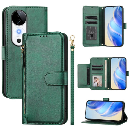 Multi-Card Slots Zipper Wallet Leather Phone Case, For vivo S19 Pro, For vivo S19, For vivo Y28 4G, For vivo X100s 5G