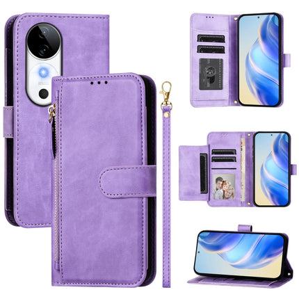 Multi-Card Slots Zipper Wallet Leather Phone Case, For vivo S19 Pro, For vivo S19, For vivo Y28 4G, For vivo X100s 5G
