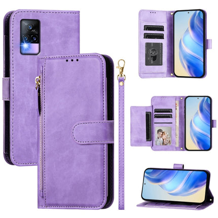Multi-Card Slots Zipper Wallet Leather Phone Case, For vivo V20 / Y73 2021, For vivo Y31 4G 2021 India / Y53s 4G, For vivo Y72 5G / iQOO Z3, For vivo Y70s