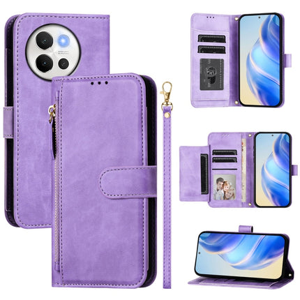 Multi-Card Slots Zipper Wallet Leather Phone Case, For vivo V40e 5G India / iQOO Z9s 5G, For vivo Y300 Pro, For vivo iQOO Z9s Pro 5G / T3 Pro 5G India, For vivo V40 Lite 5G / V30e 5G Global