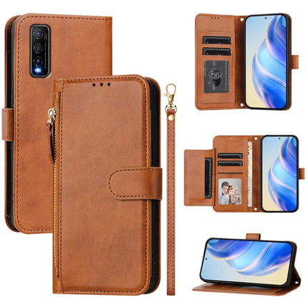 Multi-Card Slots Zipper Wallet Leather Phone Case, For vivo V20 / Y73 2021, For vivo Y31 4G 2021 India / Y53s 4G, For vivo Y72 5G / iQOO Z3, For vivo Y70s