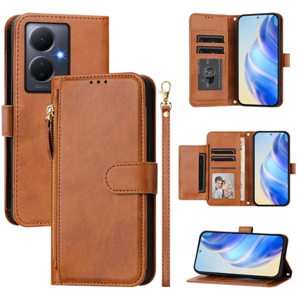 Multi-Card Slots Zipper Wallet Leather Phone Case, For vivo V29 5G / V29 Pro Global, For vivo Y17s Global, For vivo Y02a 4G / Y02 4G / Y11 2023 / Y02T, For vivo Y78+ 5G / Y78 5G Global
