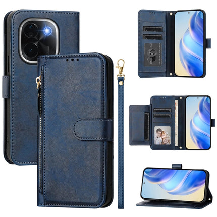 Multi-Card Slots Zipper Wallet Leather Phone Case, For vivo V40e 5G India / iQOO Z9s 5G, For vivo Y300 Pro, For vivo iQOO Z9s Pro 5G / T3 Pro 5G India, For vivo V40 Lite 5G / V30e 5G Global