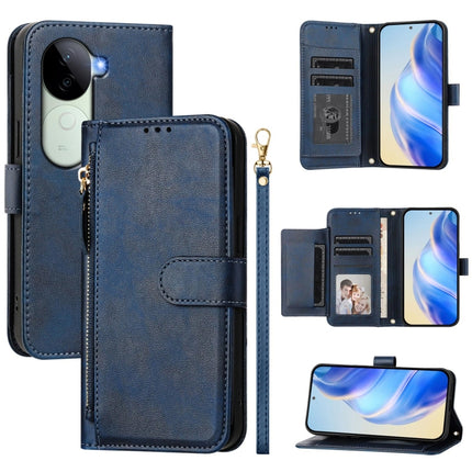 Multi-Card Slots Zipper Wallet Leather Phone Case, For vivo V40e 5G India / iQOO Z9s 5G, For vivo Y300 Pro, For vivo iQOO Z9s Pro 5G / T3 Pro 5G India, For vivo V40 Lite 5G / V30e 5G Global