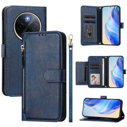 Multi-Card Slots Zipper Wallet Leather Phone Case, For vivo V40e 5G India / iQOO Z9s 5G, For vivo Y300 Pro, For vivo iQOO Z9s Pro 5G / T3 Pro 5G India, For vivo V40 Lite 5G / V30e 5G Global