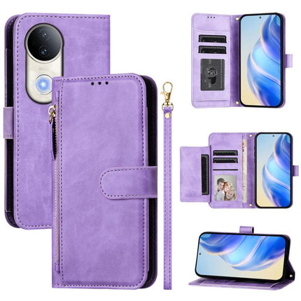 Multi-Card Slots Zipper Wallet Leather Phone Case, For vivo V50 Global, For vivo S20, For vivo S20 Pro, For vivo V40 Lite 5G IDN