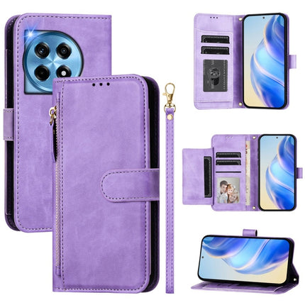 Multi-Card Slots Zipper Wallet Leather Phone Case, For OnePlus 12R Global, For OnePlus 12 Global, For OnePlus Ace 2 Pro, For OnePlus Nord CE3 India