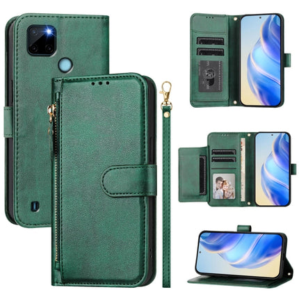 Multi-Card Slots Zipper Wallet Leather Phone Case, For Realme C21Y, For Realme C25 / C15 / C12 / C25s, For Realme 8 5G / V13 5G / Q3 5G, For Realme 8 4G / 8 Pro 4G