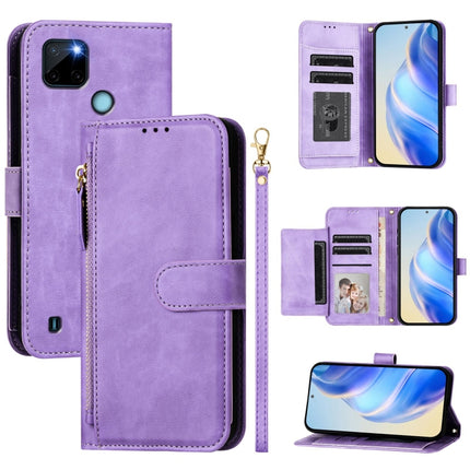 Multi-Card Slots Zipper Wallet Leather Phone Case, For Realme C21Y, For Realme C25 / C15 / C12 / C25s, For Realme 8 5G / V13 5G / Q3 5G, For Realme 8 4G / 8 Pro 4G