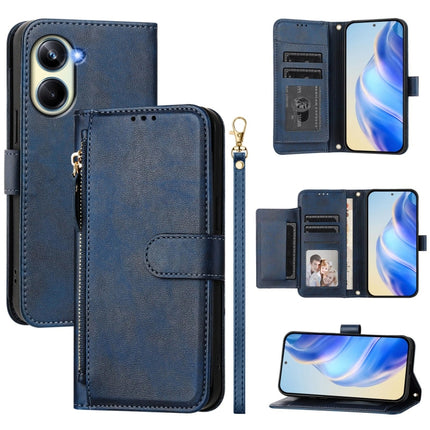 Multi-Card Slots Zipper Wallet Leather Phone Case, For Realme 10 Pro 5G, For Realme 10 Pro+ 5G, For Realme 10 4G Global, For Realme C30 4G / C30s / Narzo 50i Prime