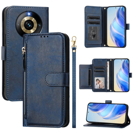 Multi-Card Slots Zipper Wallet Leather Phone Case, For Realme 11 5G Global / 11x 5G / C67 India, For Realme 11 4G Global, For Realme GT3 / GT5 240W, For Realme Narzo 60 Pro